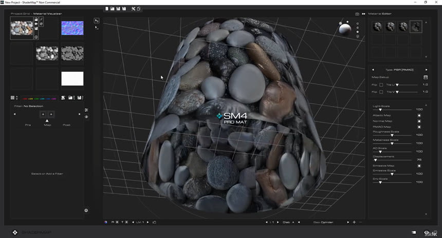 ShaderMap Pro 4 ล่าสุด (x64) โปรแกรม Generate Maps จาก Textures / 3D Models
