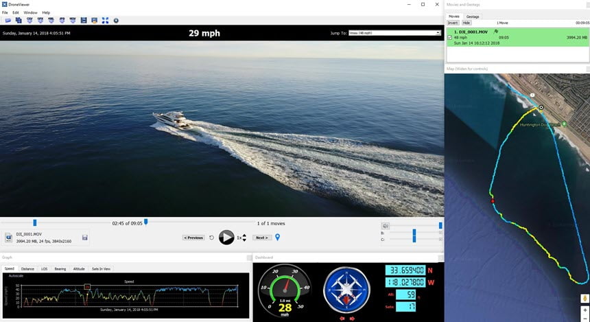 DroneViewer โปรแกรม ดูวิดีโอ Drone ฟรี ล่าสุด