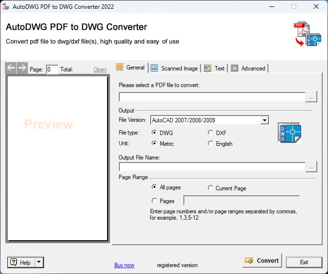 AutoDWG PDF to DWG Converter Pro 2026 ล่าสุด โปรแกรมแปลงไฟล์ PDF เป็น DWG