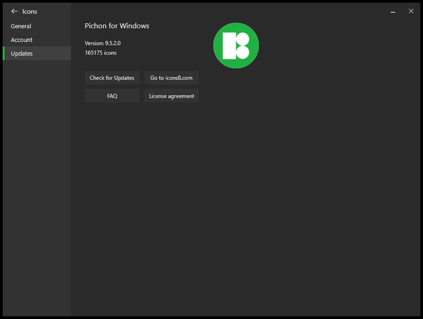 Pichon (Icons8) รวมไอคอน / โลโก้ เวกเตอร์ ล่าสุด โปรแกรม