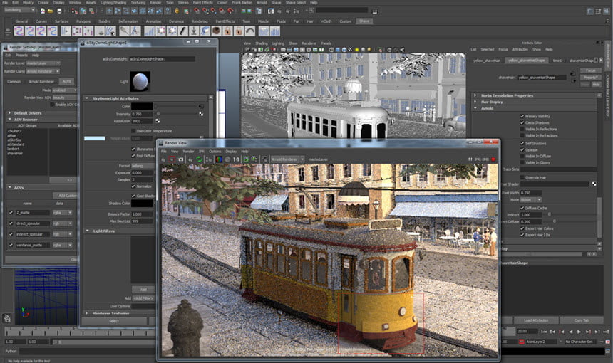 Arnold for Maya 2023 ล่าสุด-2025 ปลั๊กอินเรนเดอร์ สำหรับ Maya 2023-2025 โปรแกรม