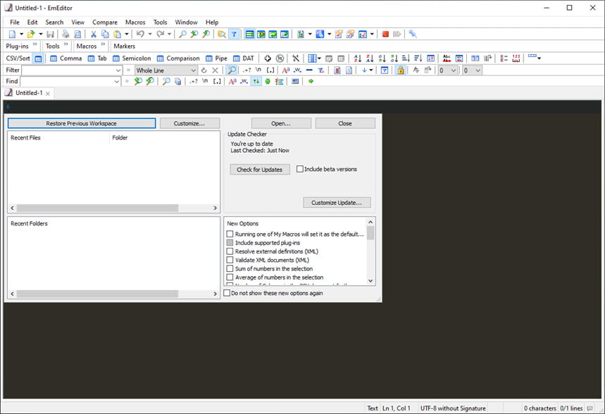 EmEditor Pro 26 ล่าสุด โปรแกรมแก้ไขข้อความที่เร็วที่สุดในโลก