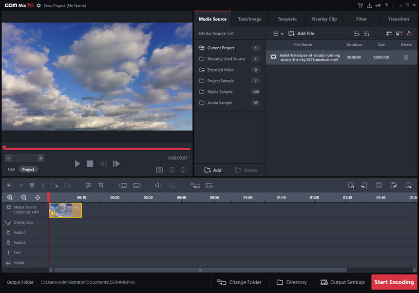 GOM Mix Pro 2 ล่าสุด โปรแกรมตัดต่อวิดีโอ