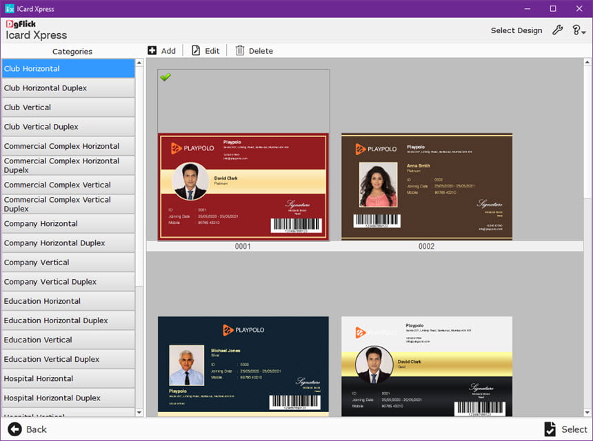 ICard Xpress Pack / โปรแกรม ออกแบบนามบัตร ครบวงจร ฟรี ล่าสุด