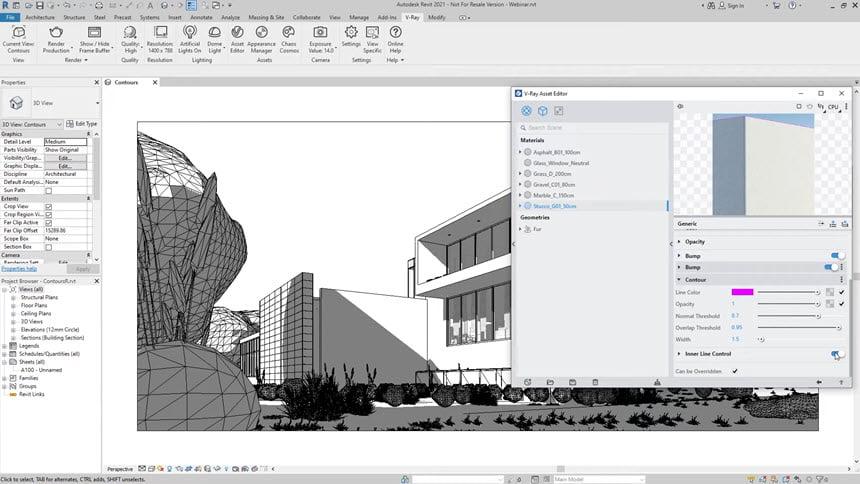 V-Ray Advanced 5 for Revit 2018 ล่าสุด-2023 ปลั๊กอิน Render สำหรับ Revit โปรแกรม