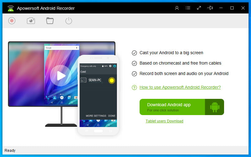 Apowersoft Android Recorder โปรแกรม บันทึกหน้าจอ Android บน PC ฟรี ล่าสุด