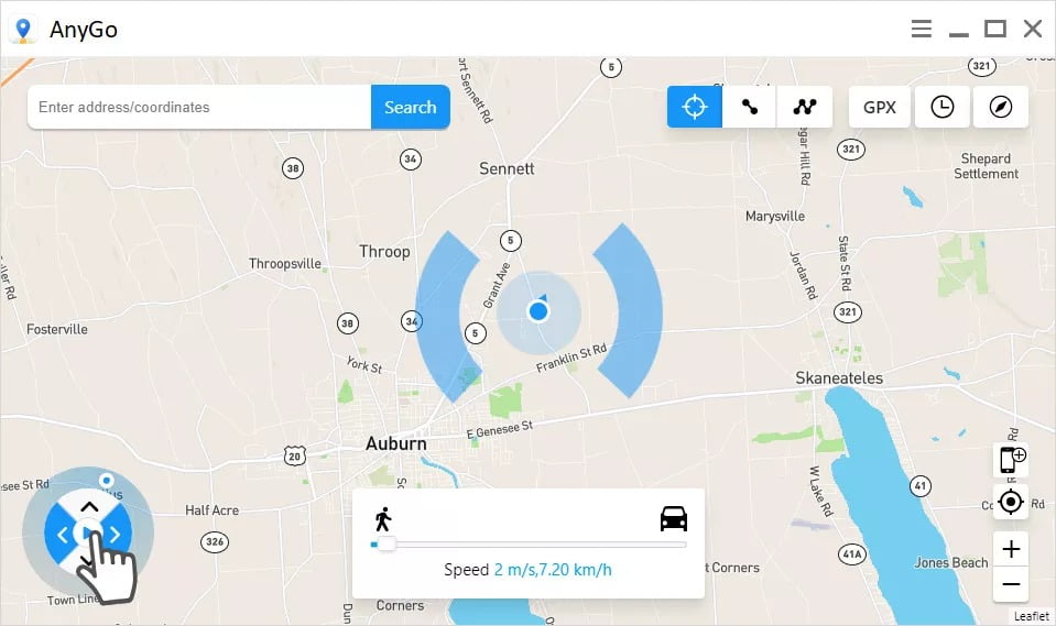 iToolab AnyGo 5 ล่าสุด (Win/macOS) โปรแกรม Fake GPS หลอกตำแหน่ง GPS บน iPad iPhone ฟรี