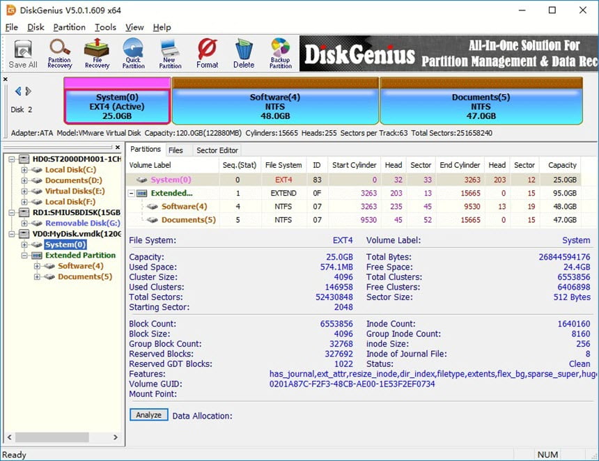 DiskGenius Pro 6 ล่าสุด พร้อม WinPE โปรแกรมจัดการฮาร์ดดิสก์