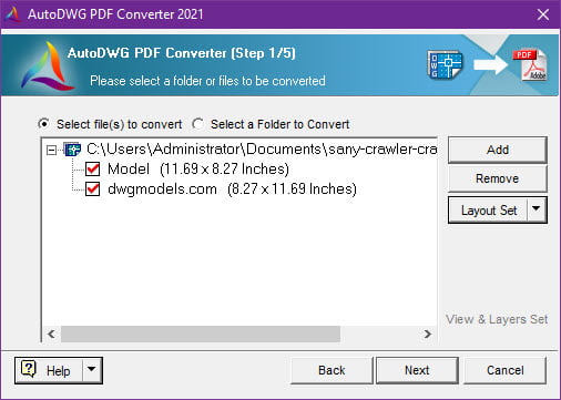AutoDWG DWG to PDF Converter 2024 6.12 โปรแกรมแปลงไฟล์ DWG เป็น PDF ฟรี