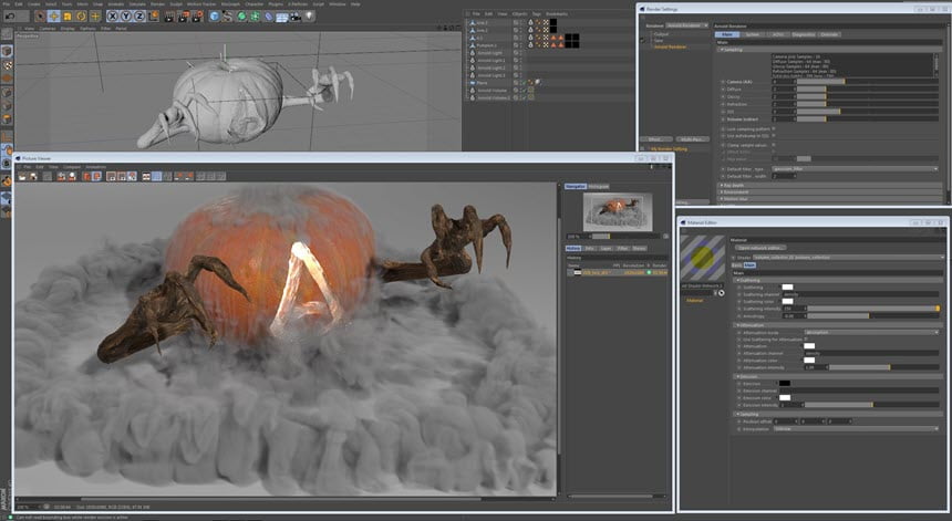 Arnold Render 4 for Cinema 4D 2023 ล่าสุด ปลั๊กอินเรนเดอร์ 3D สำหรับ Cinema 4D โปรแกรม