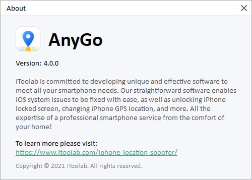 iToolab AnyGo 5 ล่าสุด (Win/macOS) โปรแกรม Fake GPS หลอกตำแหน่ง GPS บน iPad iPhone ฟรี