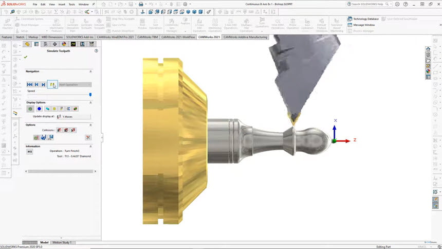 CAMWorks 2021 SP3 (x64) for SolidWorks โปรแกรมออกแบบ 3D CAM ฟรี