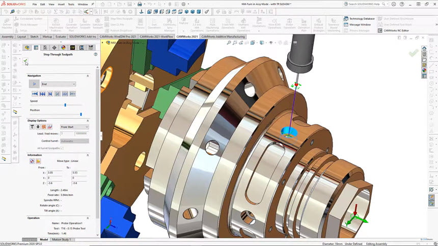 CAMWorks 2021 SP3 (x64) for SolidWorks โปรแกรมออกแบบ 3D CAM ฟรี