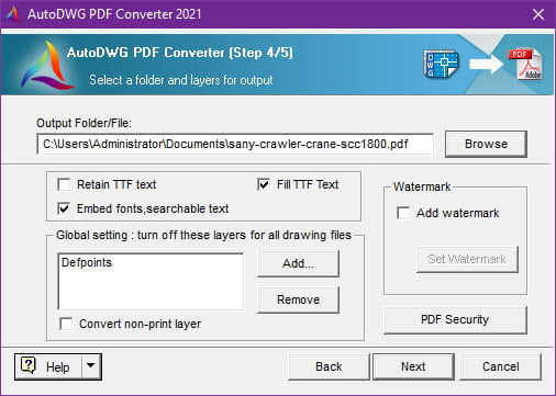 AutoDWG DWG to PDF Converter 2024 6.12 โปรแกรมแปลงไฟล์ DWG เป็น PDF ฟรี