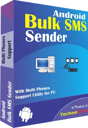Technocom Android Bulk SMS Sender 10.21.3.25 โปรแกรมช่วยส่ง SMS บน PC ฟรี