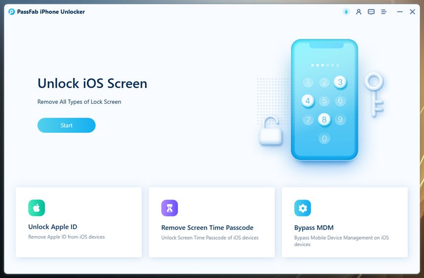 PassFab iPhone Unlock 3 ล่าสุด โปรแกรมปลดล็อก iPhone