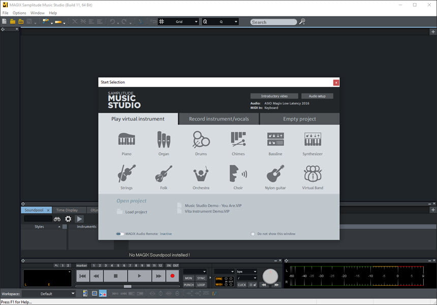 MAGIX Samplitude Music Studio X8 โปรแกรมตัดต่อเสียง ครบวงจร ล่าสุด