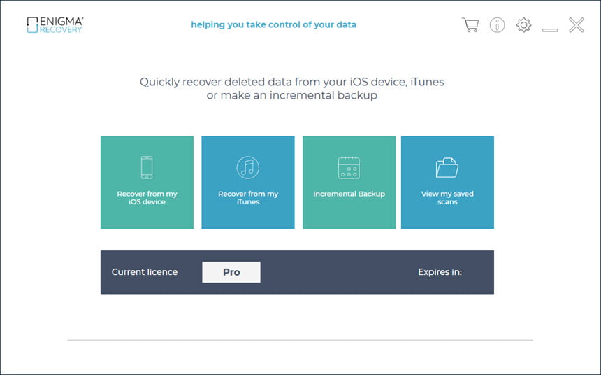 Enigma Recovery Professional 4 ล่าสุด โปรแกรมกู้ข้อมูล iPhone iPad ฟรี