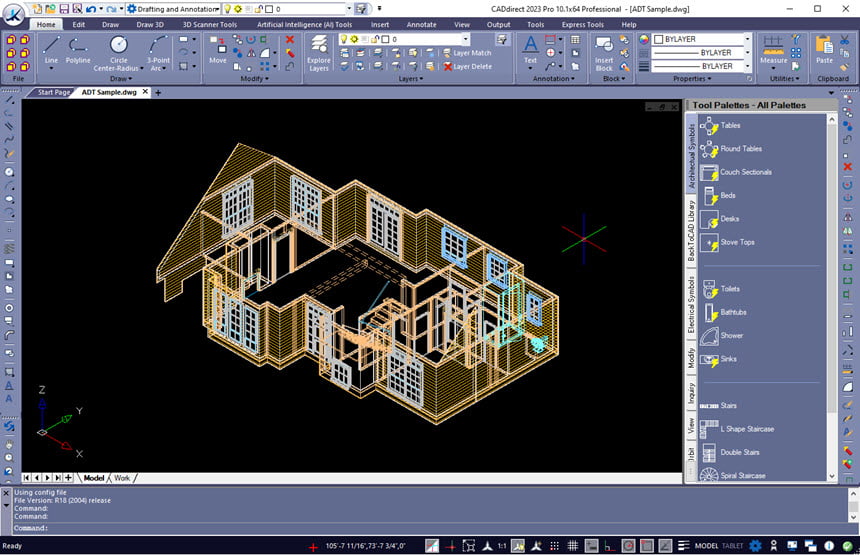 CADdirect 2023 ล่าสุด Pro 23 (x64) โปรแกรมแก้ไขไฟล์ CAD