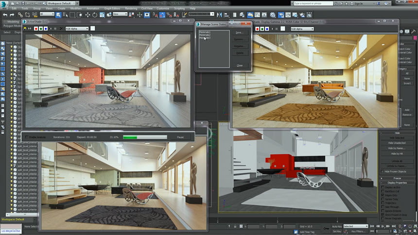 Iray for 3ds Max 2022 ล่าสุด ปลั๊กอินเรนเดอร์ 3D สำหรับ 3ds Max ฟรี โปรแกรม