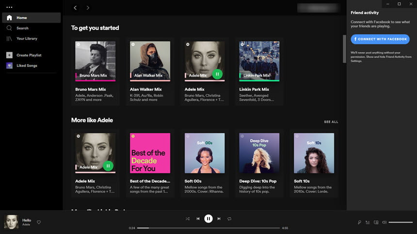 Spotify 1 ล่าสุด No Ads โปรแกรมฟังเพลง Spotify ไม่มีโฆษณา