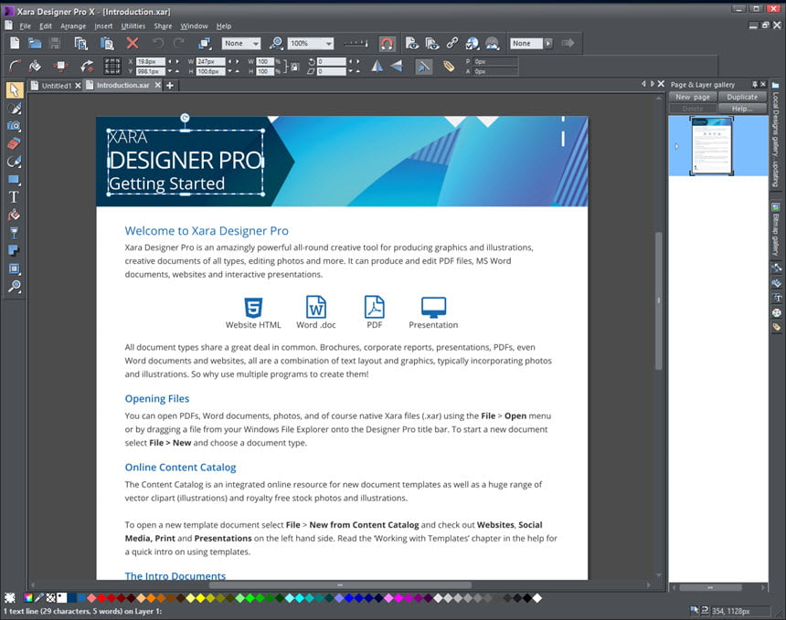 Xara Designer Pro X 19 ล่าสุด โปรแกรมออกแบบกราฟิก
