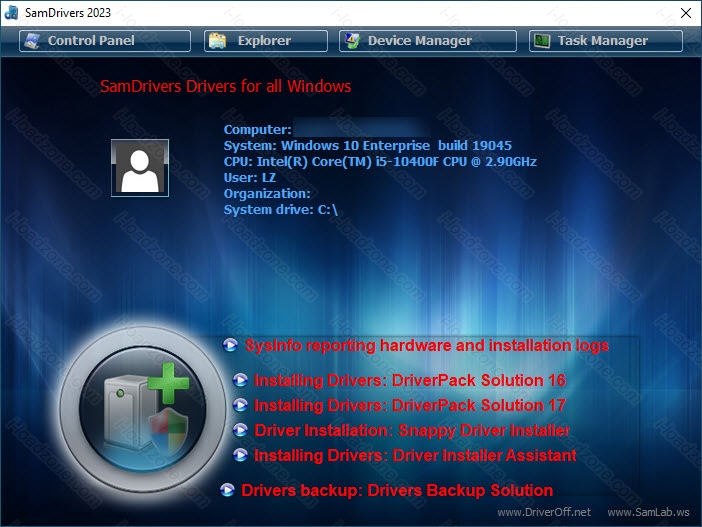 SamDrivers 23.1 Full พร้อม LAN [English][Google Drive] โปรแกรมลงไดรเวอร์