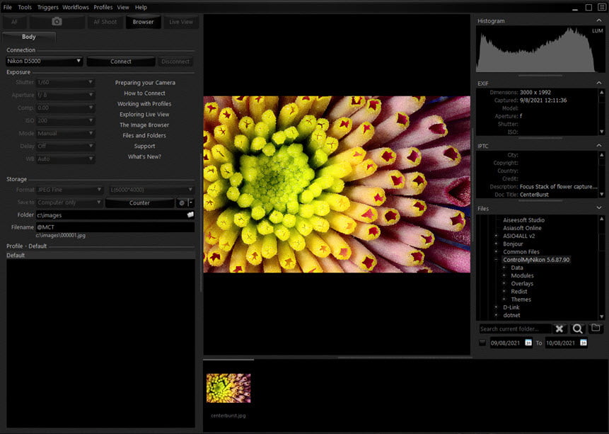 ControlMyNikon Pro 5 ล่าสุด โปรแกรมควบคุมกล้องผ่าน PC