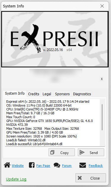 Expresii 2022 ล่าสุด (x64) โปรแกรมวาดรูป Digital Painting สร้างงานศิลปะ ฟรี
