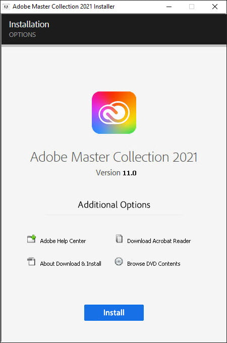 Adobe Master Collection CC 2021 v11 ชุดรวมโปรแกรม Adobe CC 2021 โปรแกรม