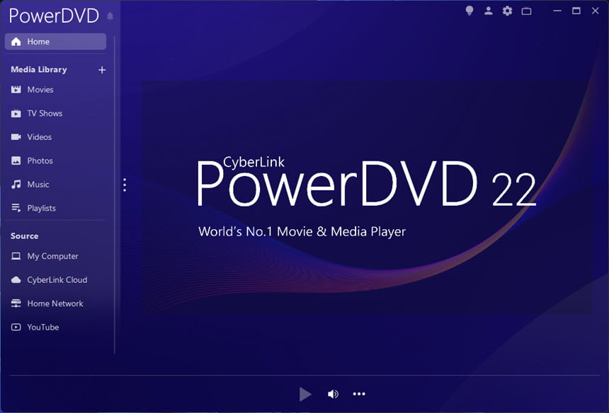 CyberLink PowerDVD Ultra 24 ล่าสุด โปรแกรมเล่นแผ่น CD DVD Blu-ray