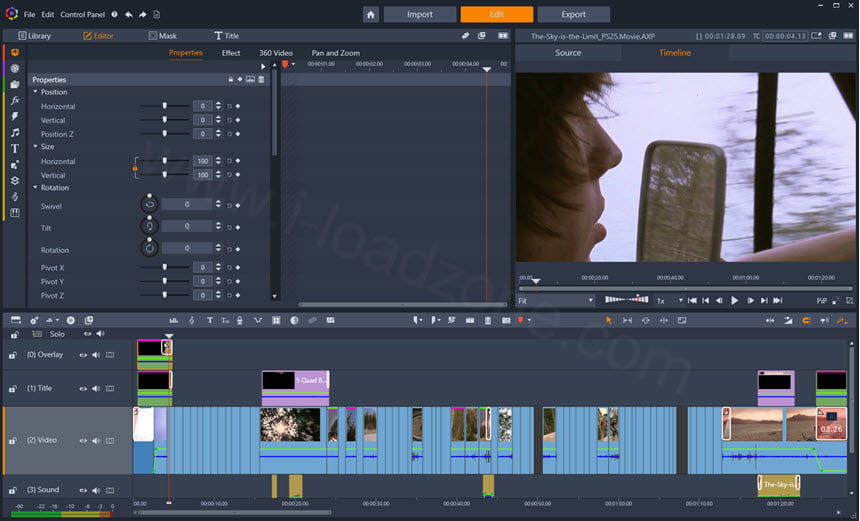 Pinnacle Studio Ultimate 25 ล่าสุด (x64) โปรแกรมตัดต่อวิดีโอ แบบครบวงจร ฟรี