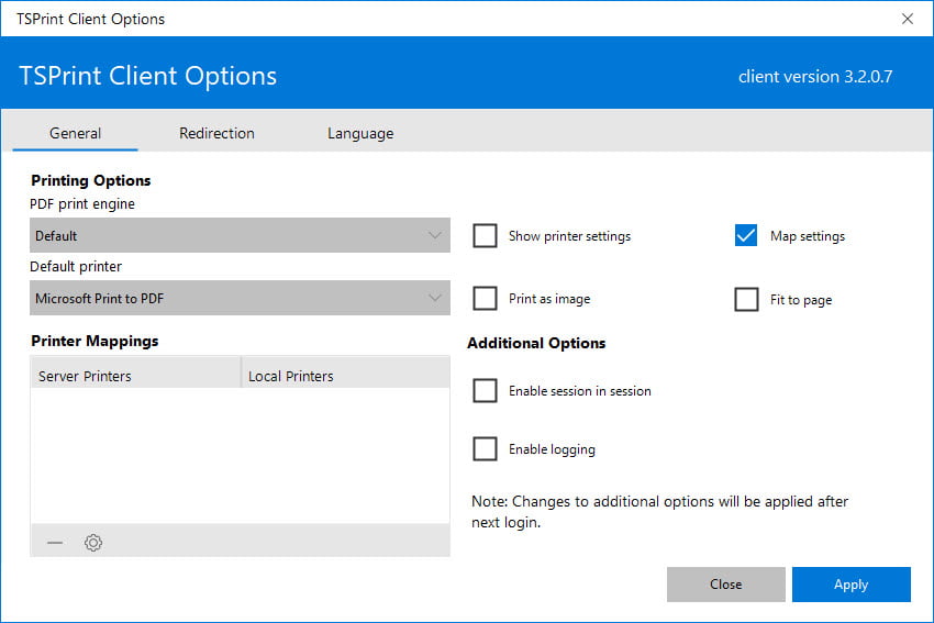TerminalWorks TSPrint 3 ล่าสุด โปรแกรมสั่งพิมพ์ระยะไกล Remote Printing ฟรี