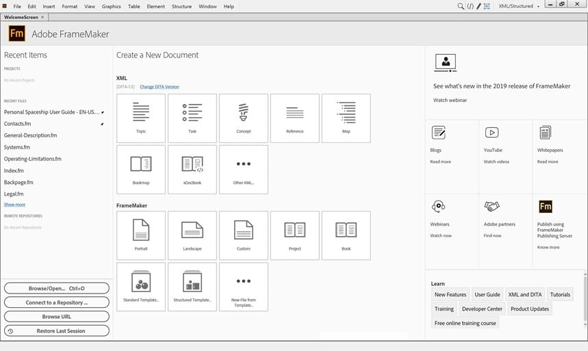 Adobe FrameMaker 2020 ล่าสุด (x64) โปรแกรมออกแบบสื่อสิ่งพิมพ์ แก้ไขเอกสารขนาดใหญ่ ฟรี