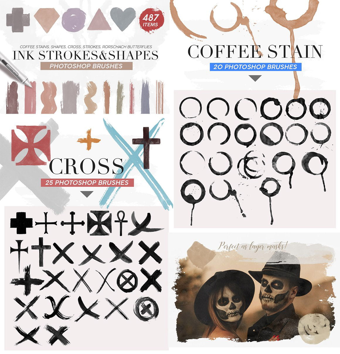5600 Photoshop Brushes Mega Bundle ชุดรวมหัวแปลง (Brushes) สำหรับ Photoshop มากกว่า 5600พร้อม รายการ ฟรี โปรแกรม