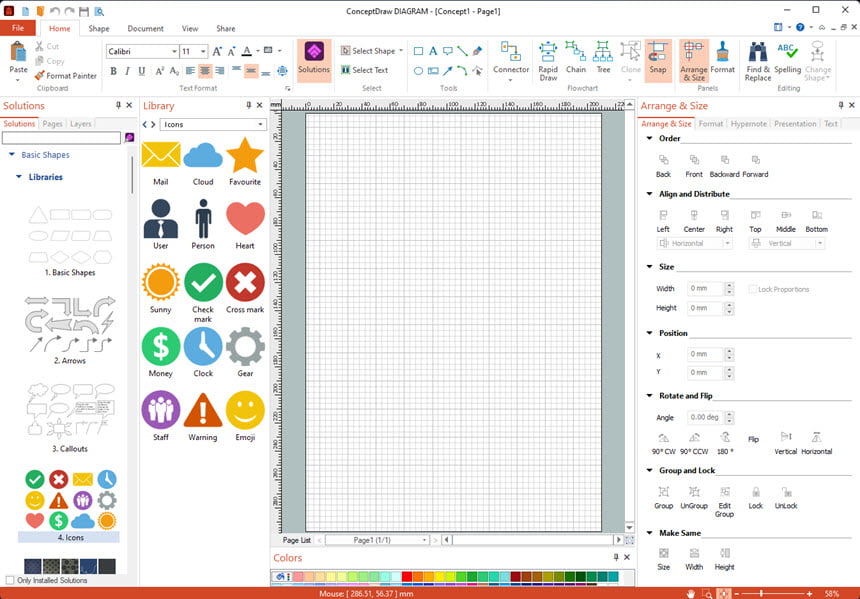 ConceptDraw OFFICE 10 ล่าสุด โปรแกรมสร้าง Mind Mapping / ไดอะแกรม