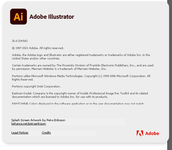 Adobe Illustrator 2022 ล่าสุด (x64) โปรแกรมออกแบบกราฟิก