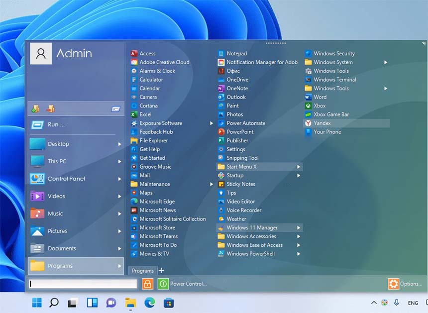 Start Menu X Pro 7.77 โปรแกรมปรับแต่ง Start Menu Win 11 / 10