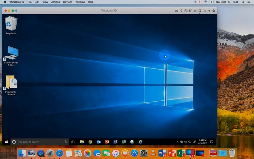 Parallels Desktop macOS จำลอง Windows บน Mac ล่าสุด โปรแกรม