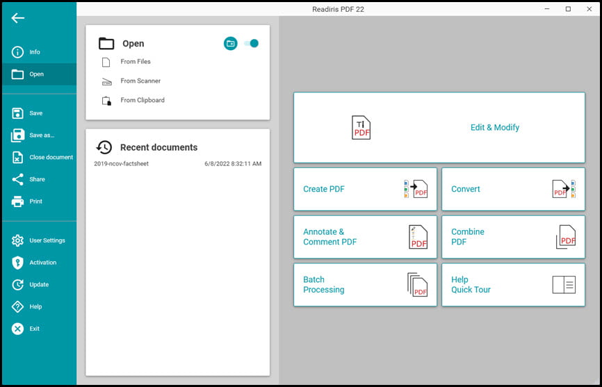 Readiris PDF 25 ล่าสุด โปรแกรมจัดการเอกสาร PDF และ OCR อัจฉริยะ