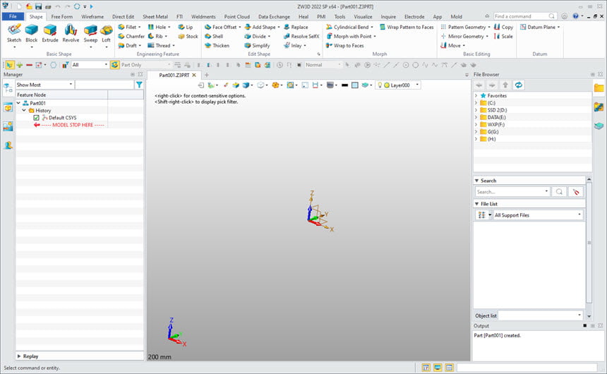 ZW3D 2022 ล่าสุด SP (x64) โปรแกรมออกแบบ 3D CAD / CAM ฟรี