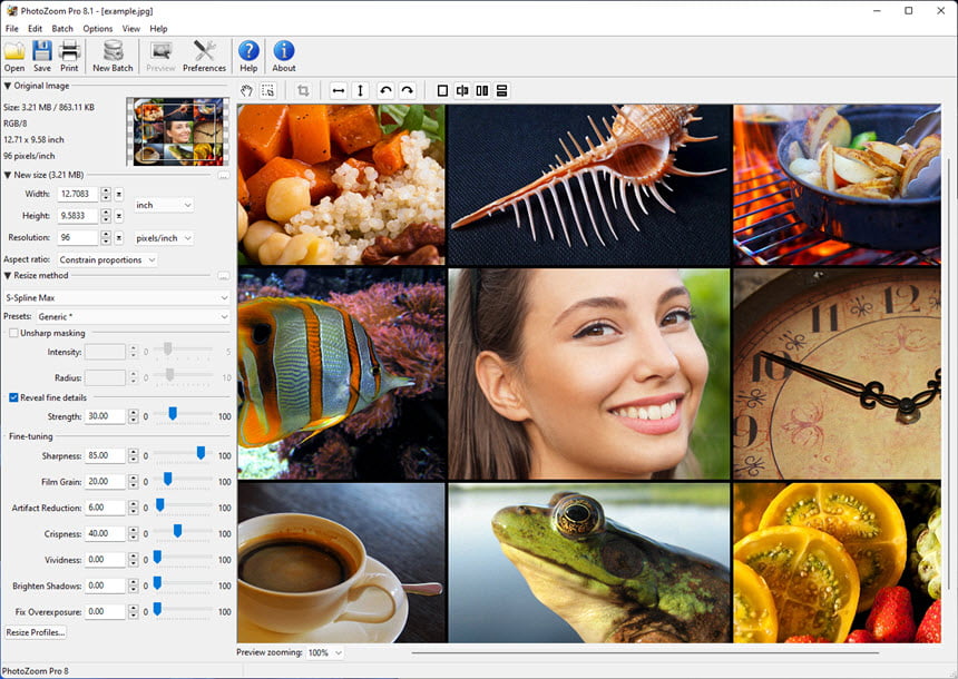 Benvista PhotoZoom Pro 9 ล่าสุด พร้อม Plug-in for PS โปรแกรมซูมภาพไม่แตก