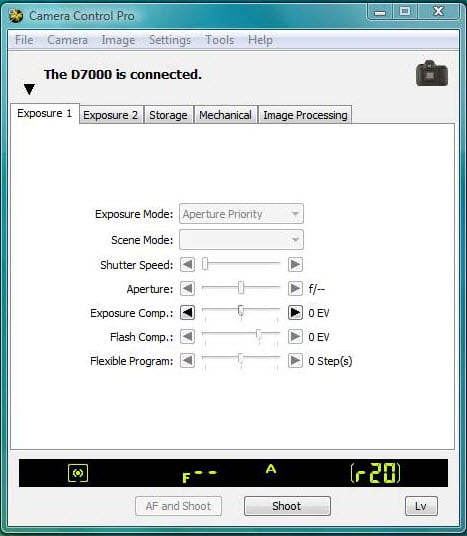 Nikon Camera Control Pro 2 ล่าสุด โปรแกรมควบคุมกล้อง Nikon ผ่าน PC