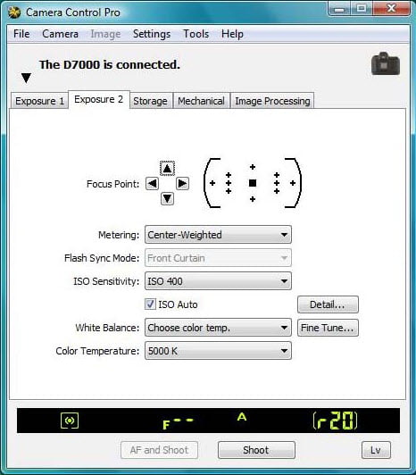 Nikon Camera Control Pro 2 ล่าสุด โปรแกรมควบคุมกล้อง Nikon ผ่าน PC