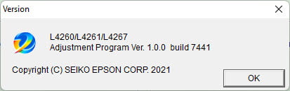 Epson Adjustment Program L4260 L4261 L4267
