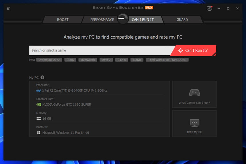 Smart Game Booster Pro 5 ล่าสุด โปรแกรมบูสท์ PC เล่นเกมไม่กระตุก