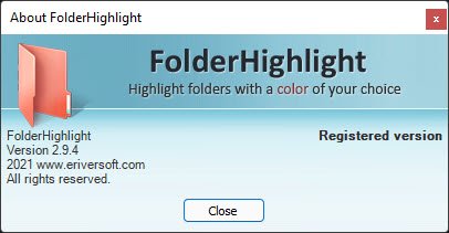 FolderHighlight 2 ล่าสุด โปรแกรมเปลี่ยนสีโฟลเดอร์ ใช้ง่าย ฟรี