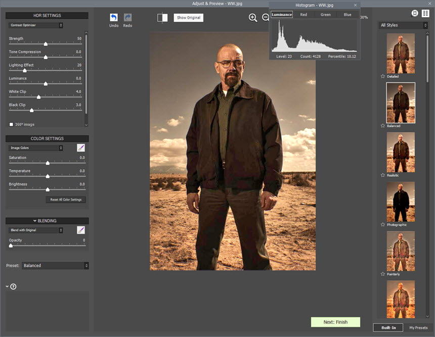 Photomatix Pro 6.3 (Win/macOS) โปรแกรมแต่งภาพ HDR ฟรี