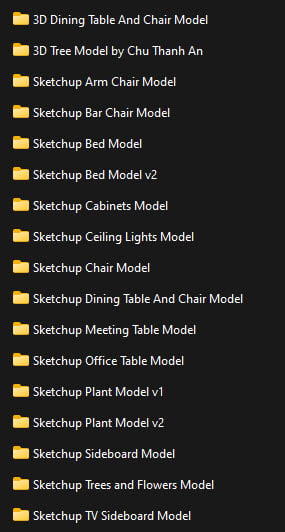 Sketchup 3D Models Vol.2