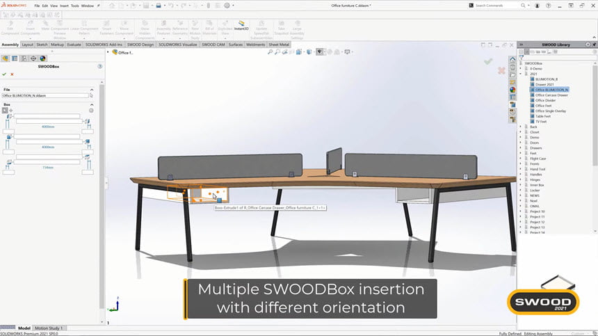 EFICAD SWOOD 2023 SP2.0 (x64) for SolidWorks (x64) ปลั๊กอิน SOLIDWORKS โปรแกรม